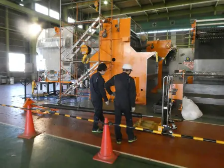 設備の部品交換