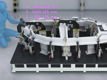 組み付け治具・検具の測定