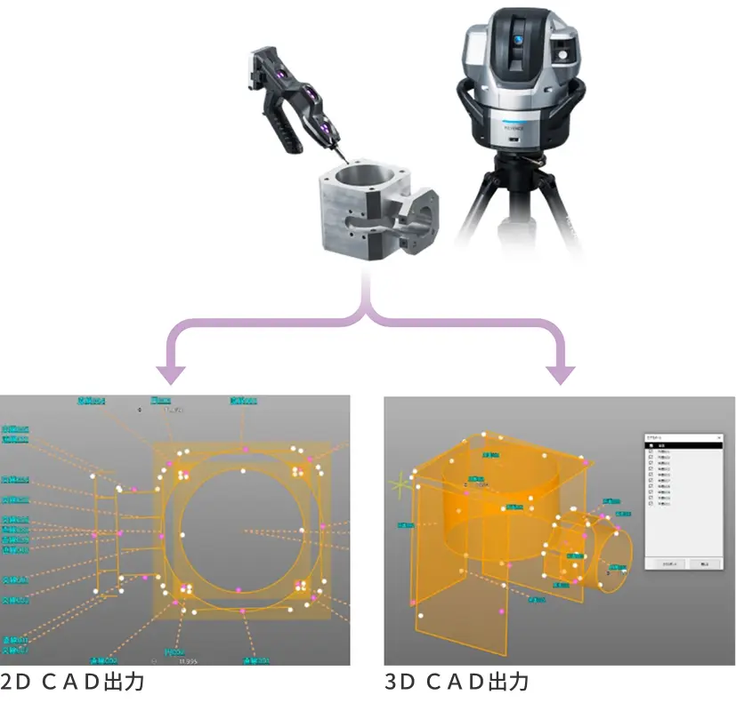 3D CADデータを出力できる